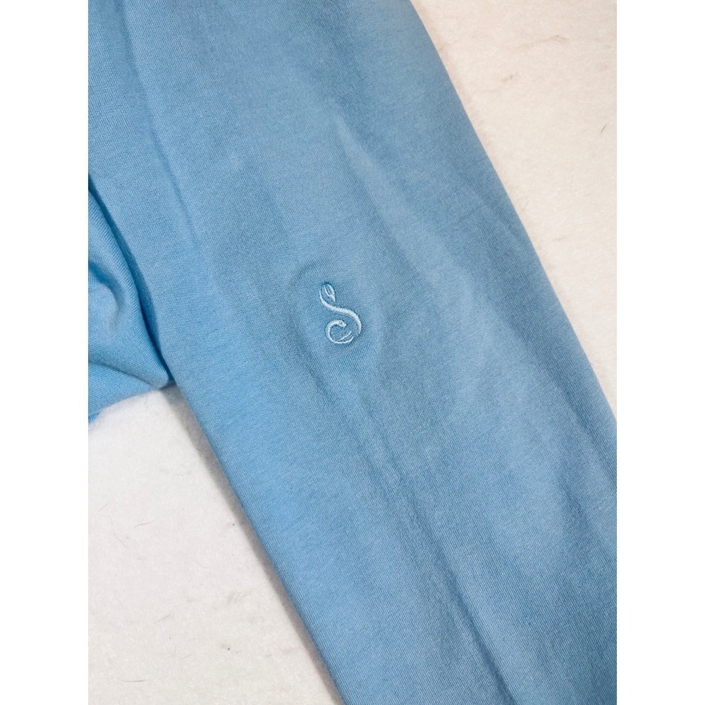 Peter Millar Womens Sweatshirt Dress Light Blue Crew Neck Long Sleeve Size L - Picture 3 of 4